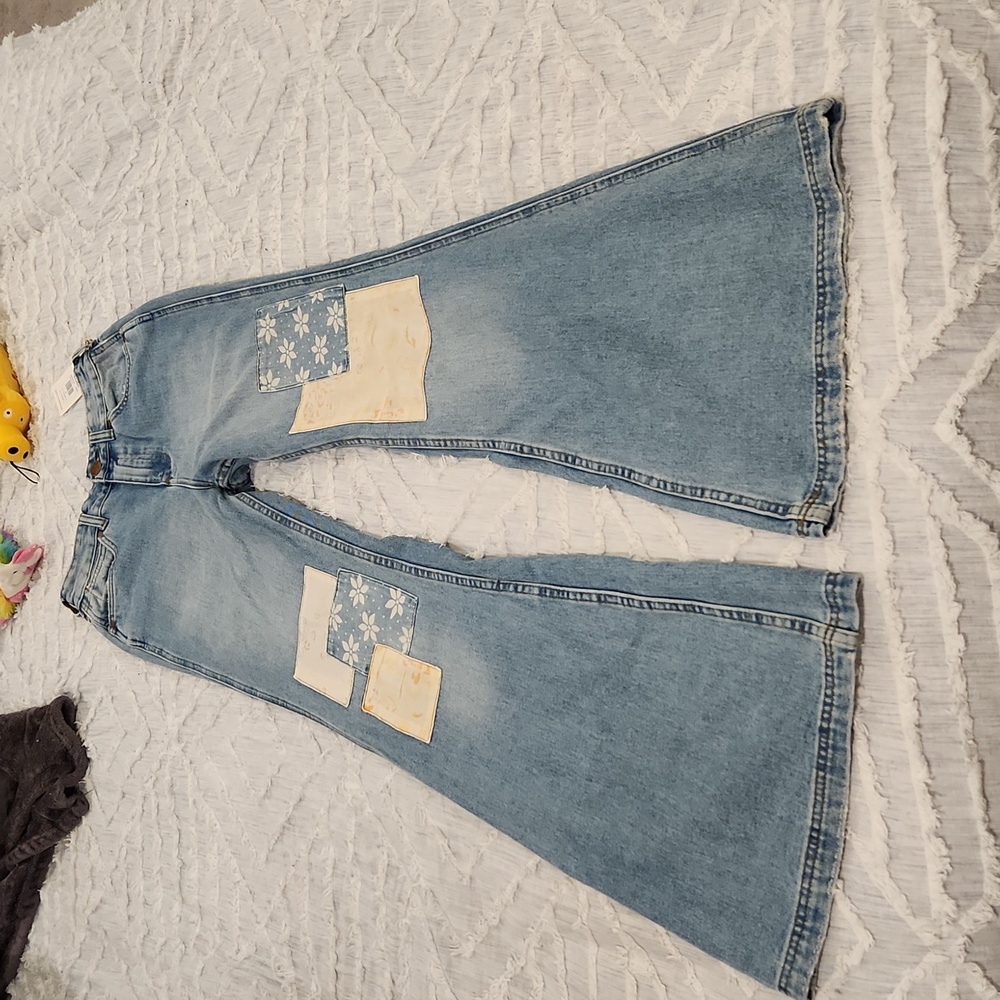 Billabong/Wrangler Super Flare patch jeans size 26, new with tags! - Picture 6 of 16